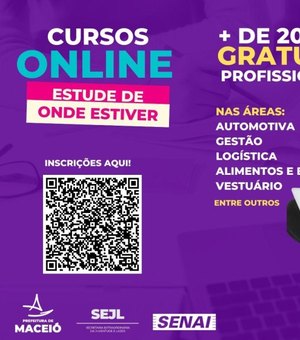 Prefeitura de Maceió abre inscrições para mais de 20 cursos gratuitos online