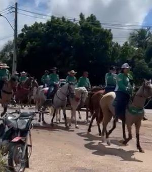 [Vídeo] Cavalgada da Padroeira Nossa Senhora do Bom Conselho segue com destino à Arapiraca