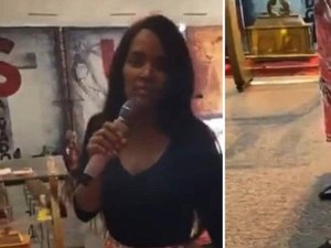 Flordelis aparece de tornozeleira eletrônica em culto