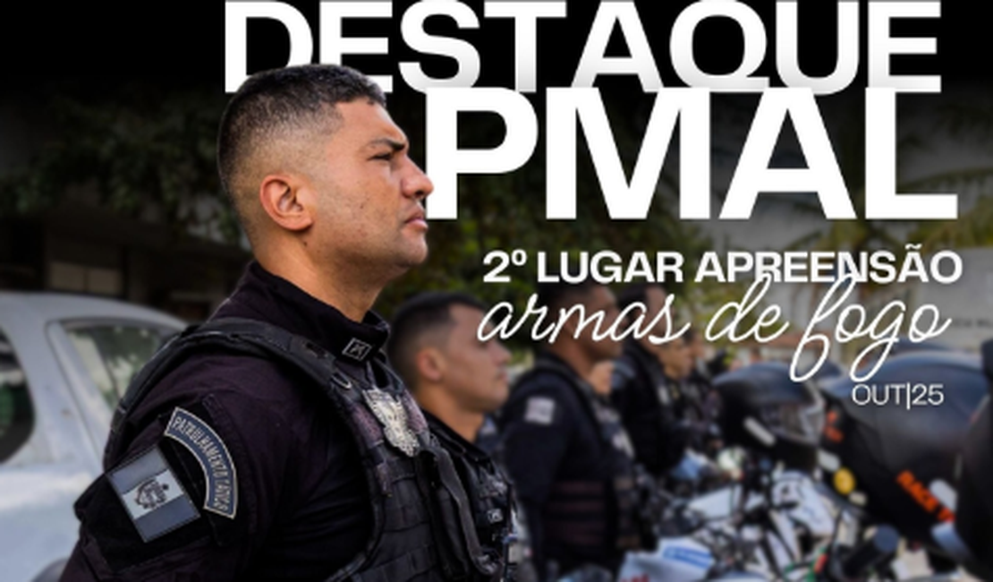 3º Batalhão lidera apreensões de armas de fogo em outubro e alcança 2º lugar geral na PMAL