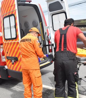 Trabalhadores ficam feridos em acidente durante obra no Riacho Salgadinho