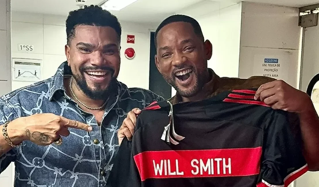 Naldo reencontra Will Smith após 11 anos: 'Bom te rever'