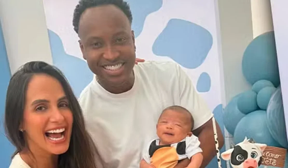 Saiba a inusitada inspiração para filho de Thiaguinho se chamar Bento