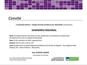 Maceió recebe seminário sobre bairros afetados pela exploração da Braskem