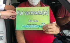 Ex-prefeito José Aderson recebeu a primeira dose da vacina