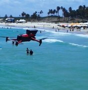 Drones auxiliam trabalho do Corpo de Bombeiros nas praias alagoanas