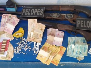 Polícia prende suspeito e apreende armas, munições e drogas em Girau do Ponciano