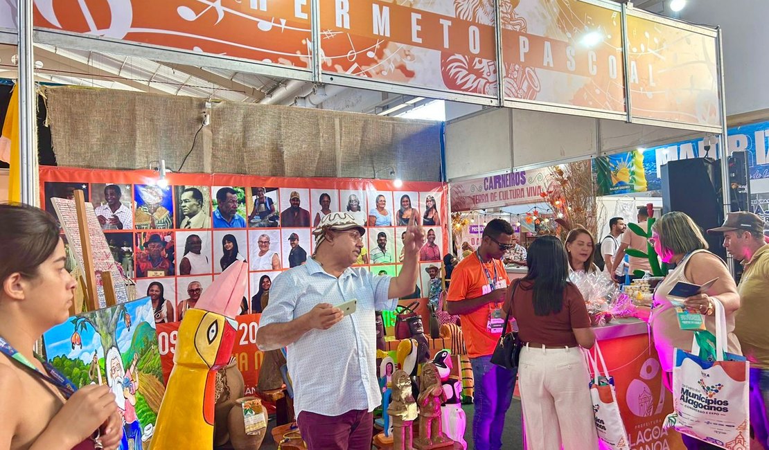 Cultura, arte e identidade: Estande de Lagoa da Canoa encanta público na 13ª Feira dos Municípios Alagoanos