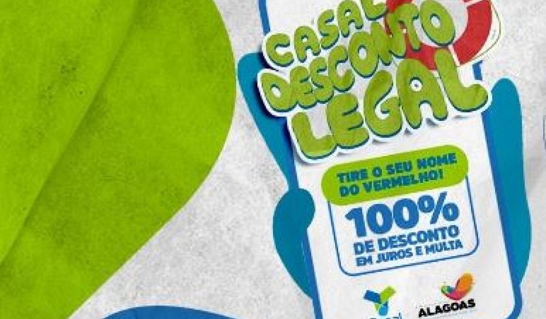 Casal Desconto Legal: campanha dá 100% de desconto em juros e multas e segue até 30 de junho