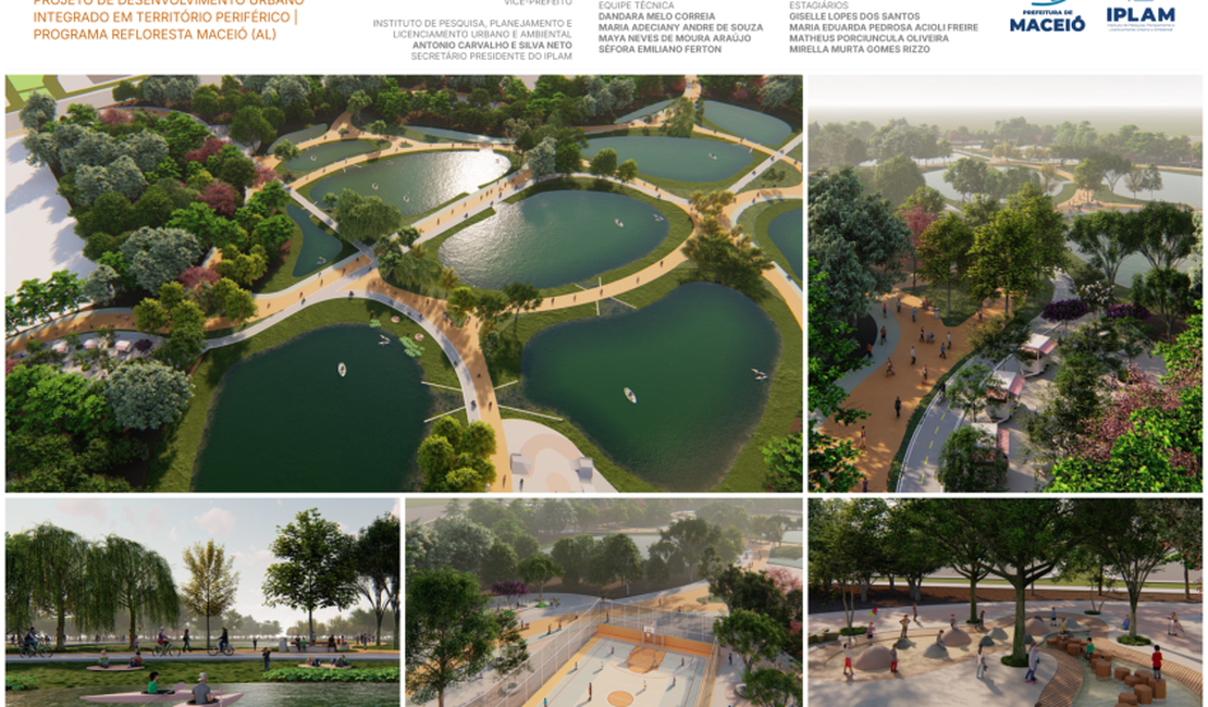 Projeto Parque das Lagoas coloca Maceió entre as finalistas do Mapa de Iniciativas Urbanas