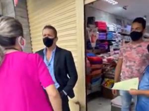 [Vídeo] Loja Narciso descumpre decreto e fiscais fecham o estabelecimento comercial
