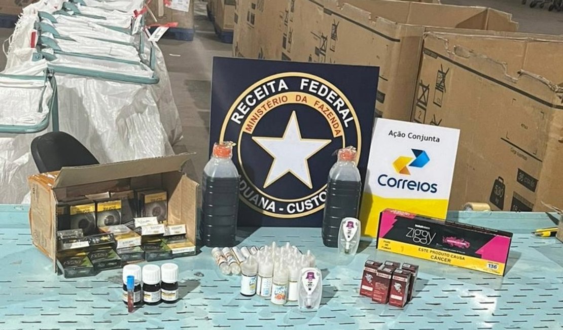Receita Federal e Correios apreendem substâncias ilícitas