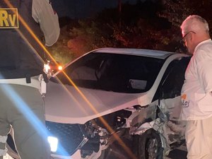 Viatura policial se envolve em acidente na zona rural de Arapiraca