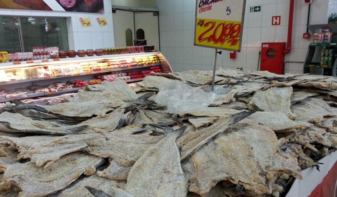 Páscoa: preço do bacalhau chega até R$215 em Maceió
