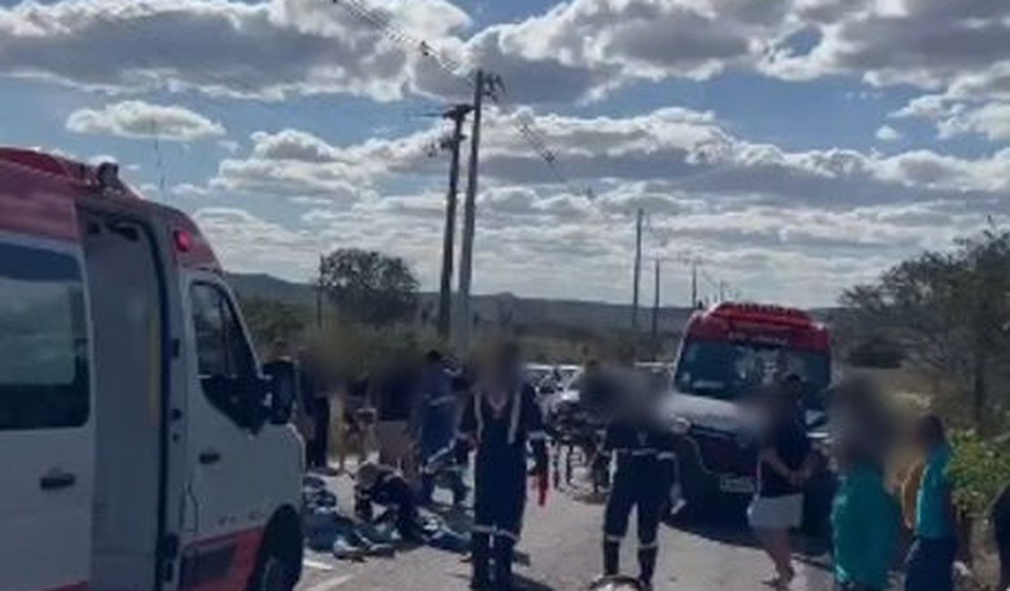 Colisão entre motos deixa três feridos na AL-225, em Piranhas