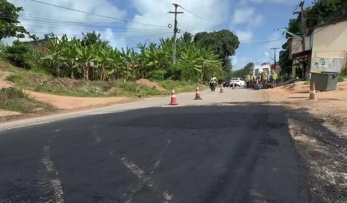 DER/AL requalifica rodovia AL 101 Norte em Maragogi
