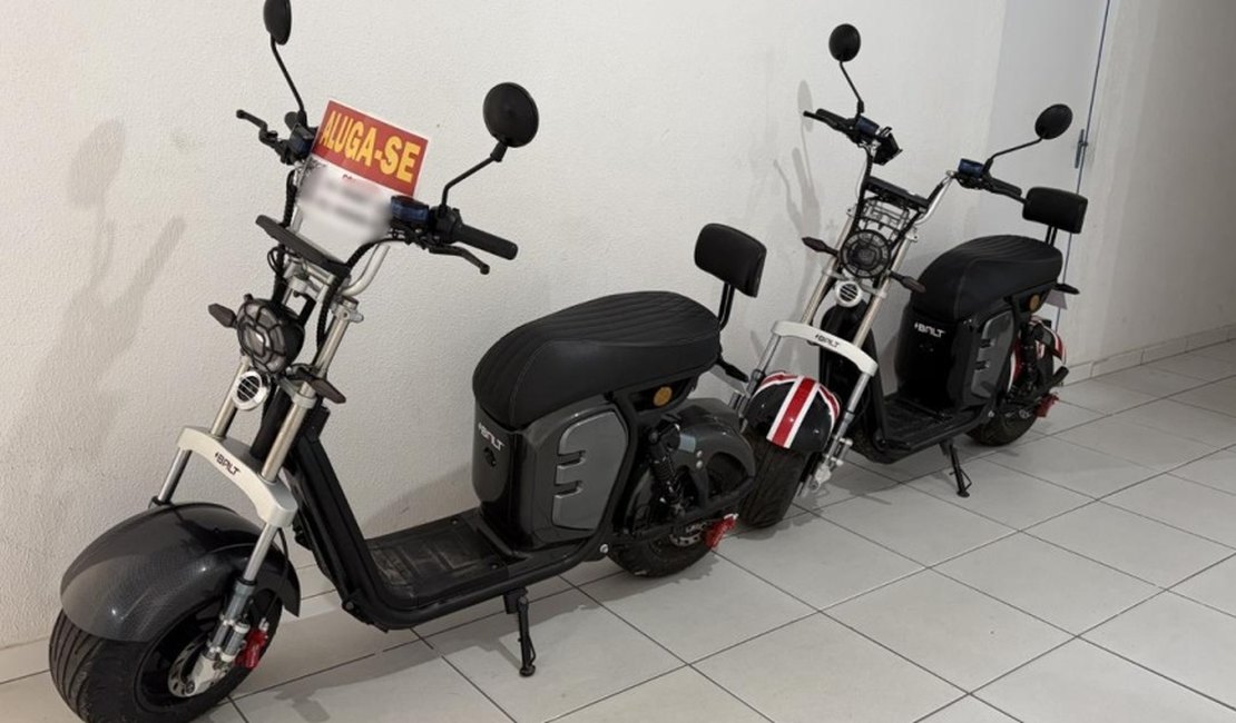 Segurança Cidadã apreende motos elétricas alugadas irregularmente
