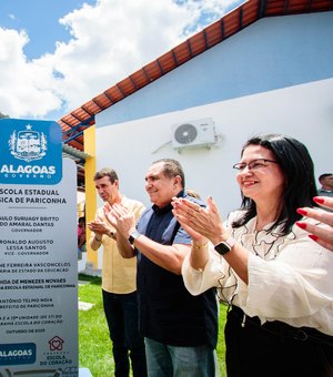 Paulo Dantas inaugura escola de educação básica no município de Pariconha