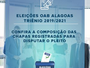 Nova presidência da OAB Alagoas será disputada por duas chapas