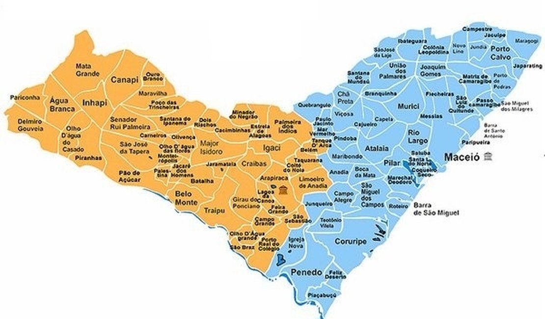16 municípios de Alagoas têm limite territorial alterado pelo IBGE