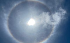 Fenômeno Halo Solar aparece no Litoral Norte de Alagoas
