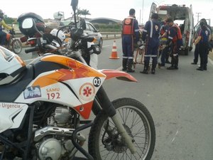 Arapiraca registra três acidentes na área urbana nesta quarta-feira