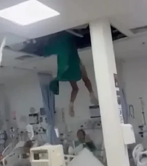 Paciente despenca de teto de hospital durante tentativa de fuga no RJ