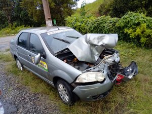 Taxista de São Luís do Quitunde sofre acidente na Alça da Flamenguinha