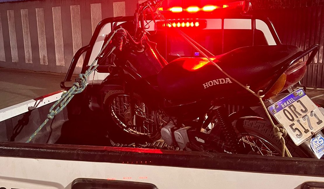 Moto com queixa de roubo é recuperada pela polícia em Arapiraca