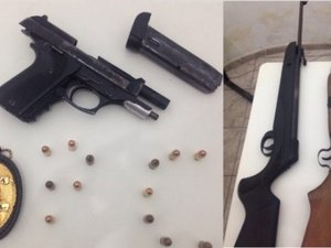 PC prende em flagrante homem por porte ilegal de arma de fogo no interior