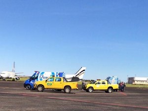 Piloto morre durante voo, copiloto assume comando do avião e faz pouso de emergência em Campo Grande