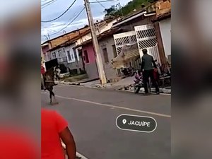 [Vídeo] Touro e vaca caem dentro de residência em Jacuípe