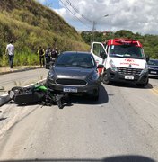 Jovem morre em acidente envolvendo carro e moto na Av. Pierre Chalita