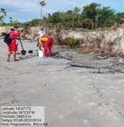 Nova mancha de óleo surge em praia de Ilhéus, na Bahia
