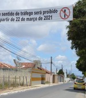 Rua do bairro Alto do Cruzeiro, em Arapiraca, terá sentido único