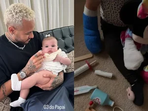 Filha de 1 ano de Neymar Jr. teve dedo partido em acidente