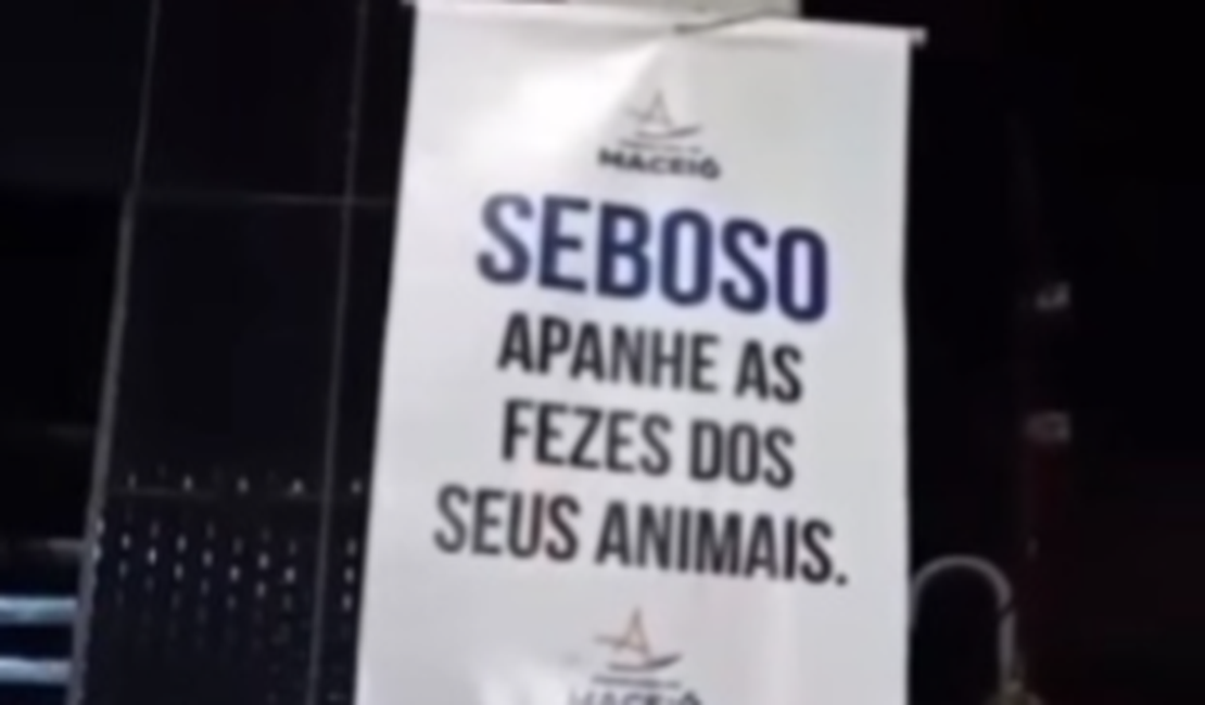 'Seboso': prefeitura nega placas para recolher fezes de animais em praças de Maceió