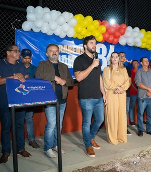 Traipu inaugura quadras esportivas durante programação dos 134 anos do município
