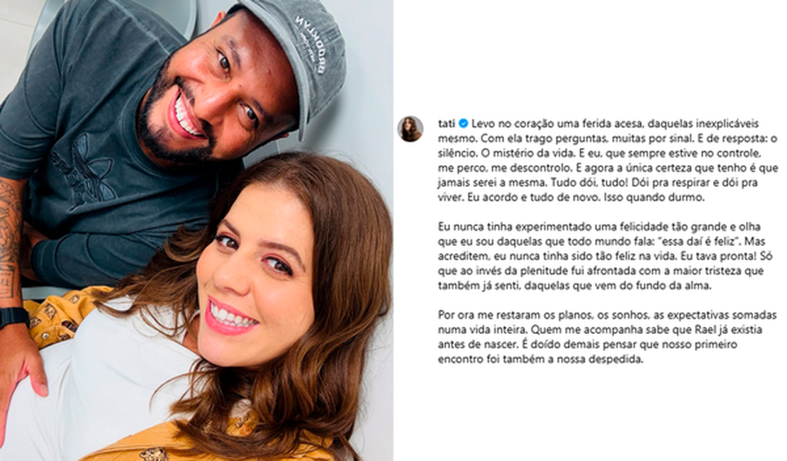 Tati Machado fala pela primeira vez sobre perda gestacional: ‘Jamais serei a mesma’