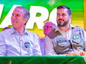 Leonardo Dias comemora após confirmação de chapa com Fernando Collor