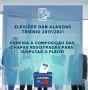 Nova presidência da OAB Alagoas será disputada por duas chapas