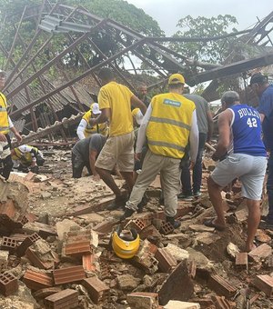 Vítima de desabamento de galpão no Jaraguá morre no HGE