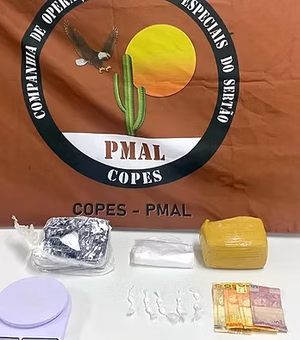 Homem é preso com drogas dentro de oficina no município de Olho d’Água das Flores