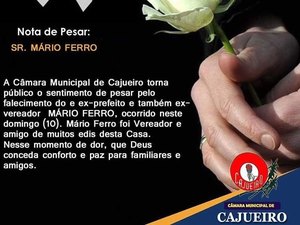 Ex-prefeito de Cajueiro é sepultado sob forte emoção