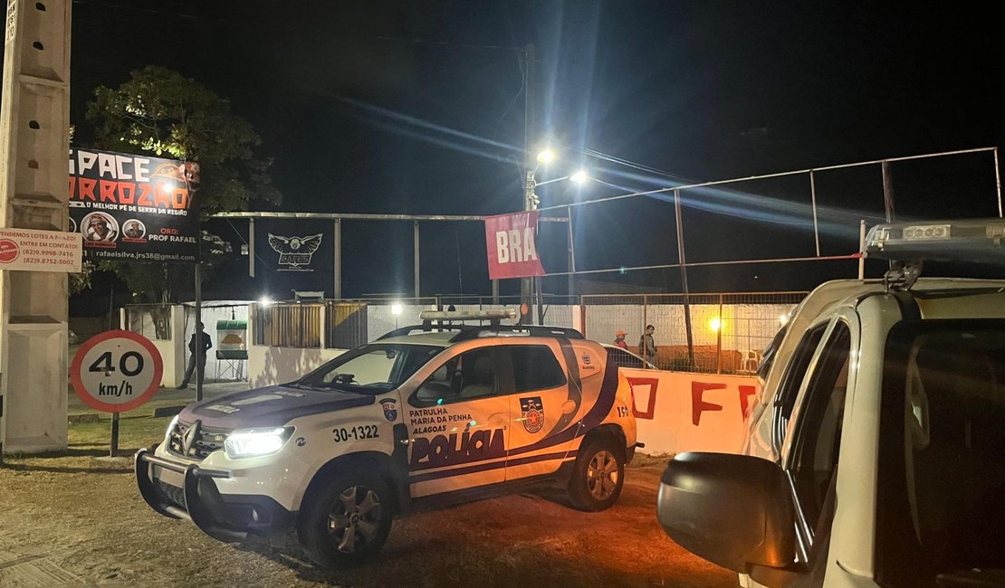 PM e Corpo de Bombeiros fiscalizam casas de evento em Marechal Deodoro