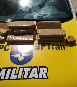 Operação apreende 10 kg de maconha na cidade de Rio Largo