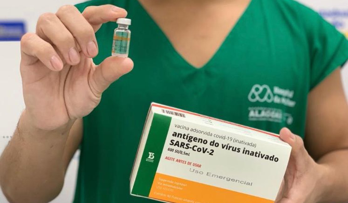 Alagoas recebe mais 28,8 mil doses de vacinas contra a Covid-19