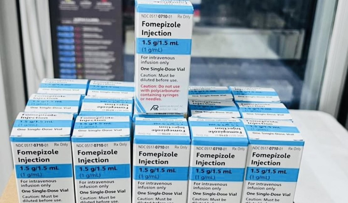Sesau recebe 1º lote de antídotos para tratamento de intoxicação por metanol