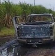 Corpo carbonizado é encontrado dentro de caminhonete incendiada em Marechal Deodoro