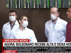 Bolsonaro recebe alta e diz em coletiva: 'Queria estar jogando bola'